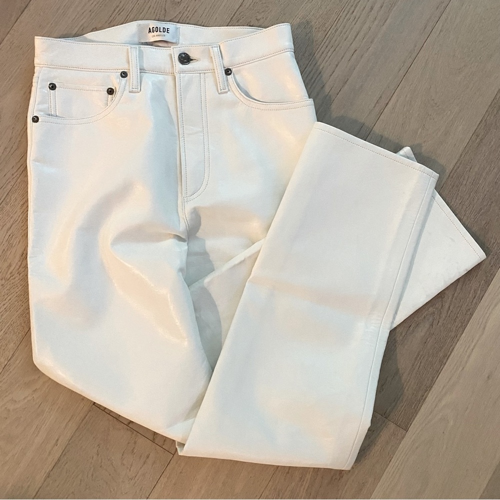 AGOLDE - Recycled Leather 90s Pinch Waist Pants